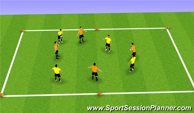 Football/Soccer Session Plan Drill (Colour): Basic form