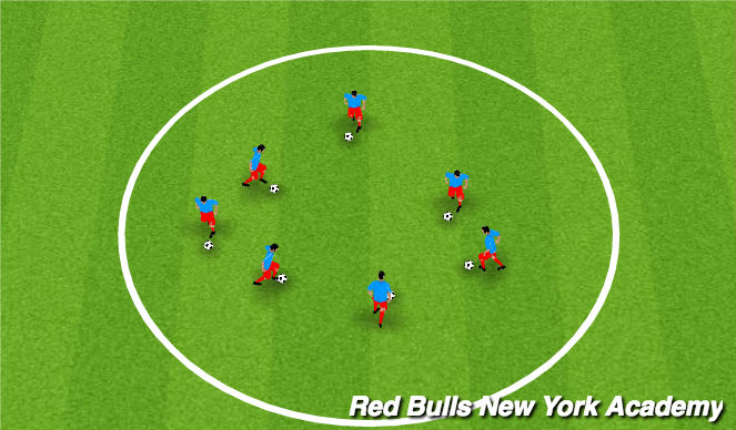 Football/Soccer Session Plan Drill (Colour): Activity 1