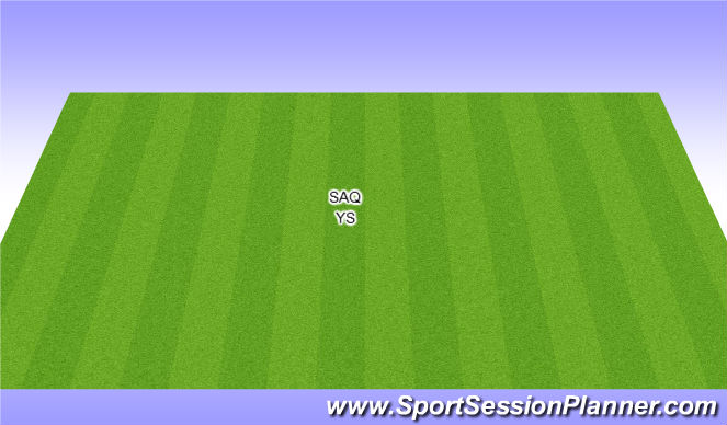Football/Soccer Session Plan Drill (Colour): SAQ