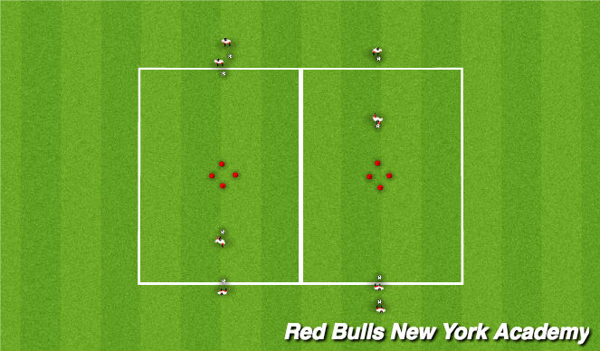 Football/Soccer Session Plan Drill (Colour): Unopposed