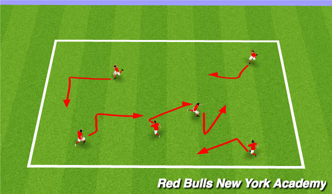Football/Soccer Session Plan Drill (Colour): SAQ