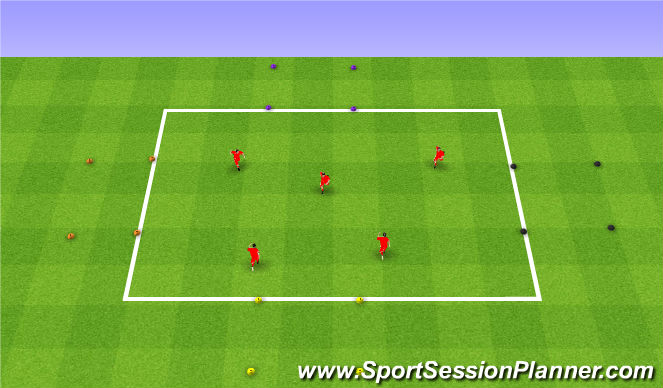 Football/Soccer Session Plan Drill (Colour): Driving a car. Prowadzenie auta.
