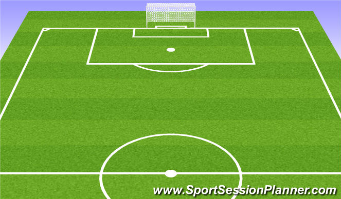 Football/Soccer Session Plan Drill (Colour): Warm Up