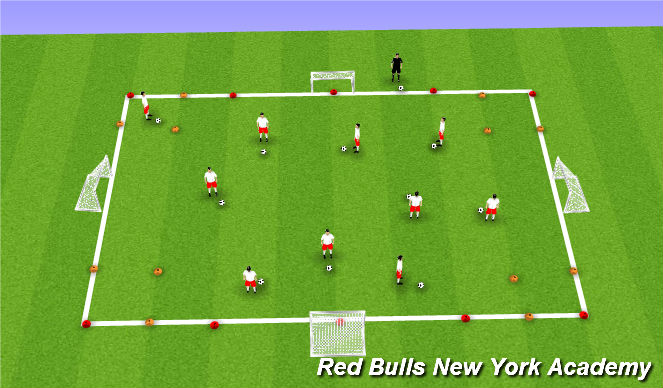 Football/Soccer Session Plan Drill (Colour): Animal Frenzy!