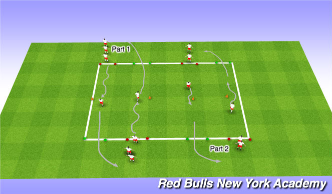Football/Soccer Session Plan Drill (Colour): Individual Possession