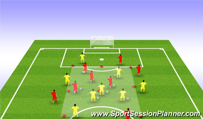 Football/Soccer Session Plan Drill (Colour): Screen 1