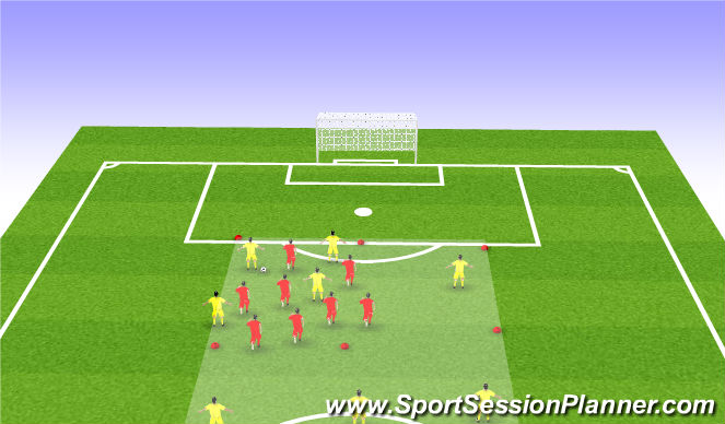 Football/Soccer Session Plan Drill (Colour): Screen 3