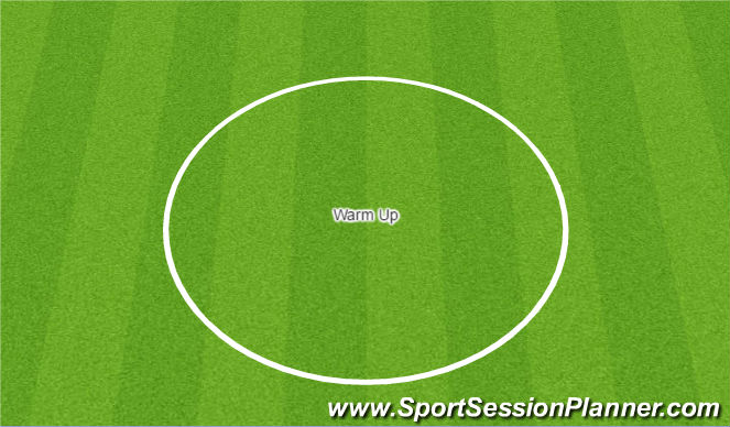Football/Soccer Session Plan Drill (Colour): Warm Up