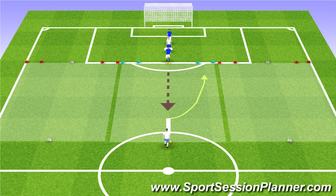 Football/Soccer Session Plan Drill (Colour): Hello1