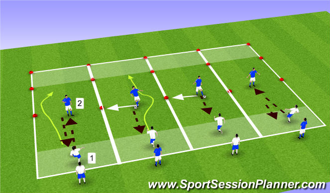 Football/Soccer Session Plan Drill (Colour): Hello3