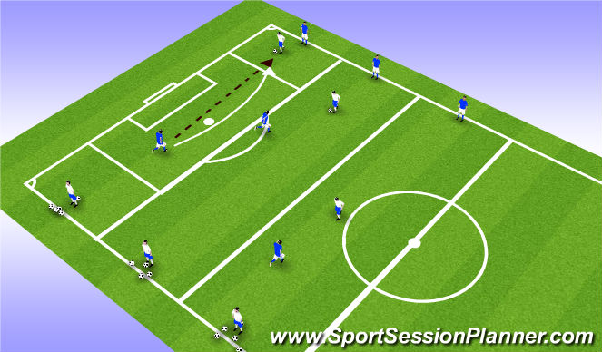 Football/Soccer Session Plan Drill (Colour): Hello4