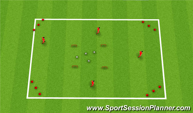 Football/Soccer Session Plan Drill (Colour): Warm Up: