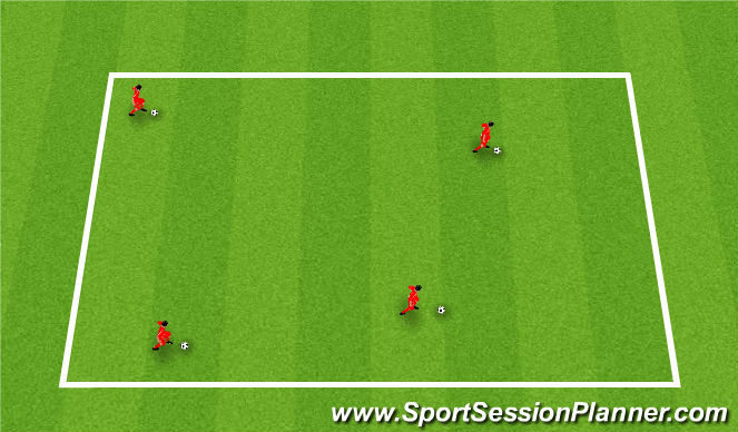 Football/Soccer Session Plan Drill (Colour): Technical: