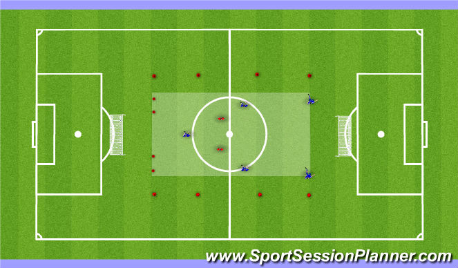 Football/Soccer Session Plan Drill (Colour): Drill
