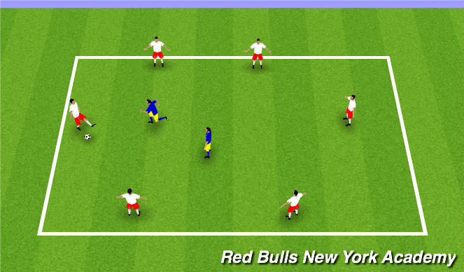 Football/Soccer Session Plan Drill (Colour): Warm Up