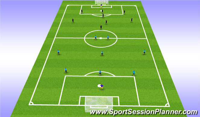 Football/Soccer Session Plan Drill (Colour): Screen 4