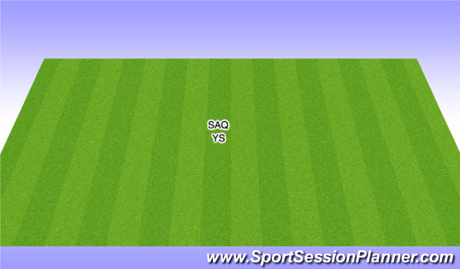 Football/Soccer Session Plan Drill (Colour): SAQ