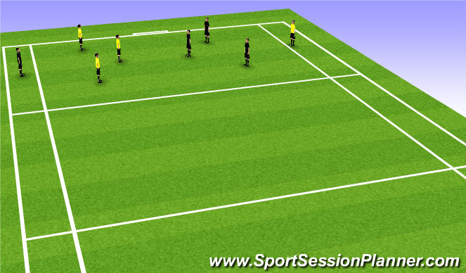 Football/Soccer Session Plan Drill (Colour): Warm up