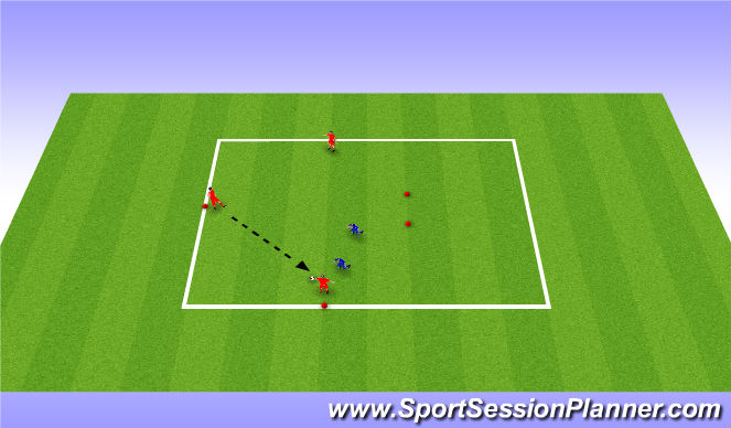 Football/Soccer Session Plan Drill (Colour): Passing Practice