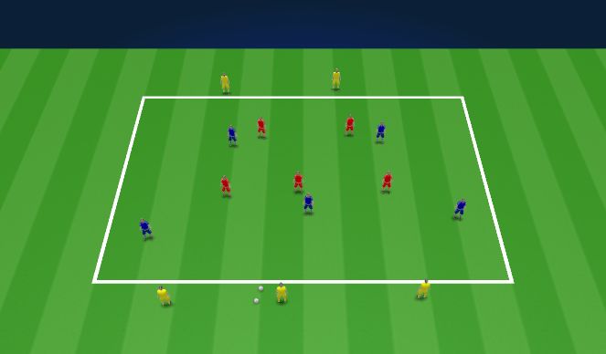 Football/Soccer Session Plan Drill (Colour): Rondo (10 mins)