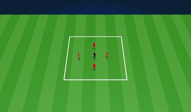 Football/Soccer Session Plan Drill (Colour): Team Huddle (5)