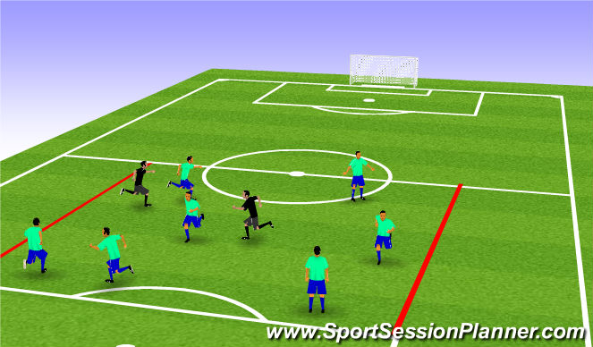 Football/Soccer Session Plan Drill (Colour): Screen 1