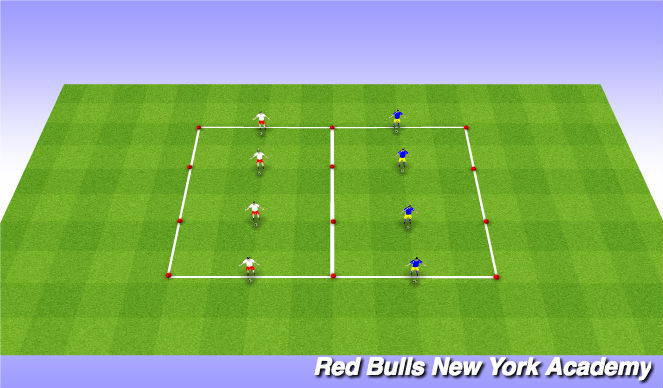 Football/Soccer Session Plan Drill (Colour): Warm Up