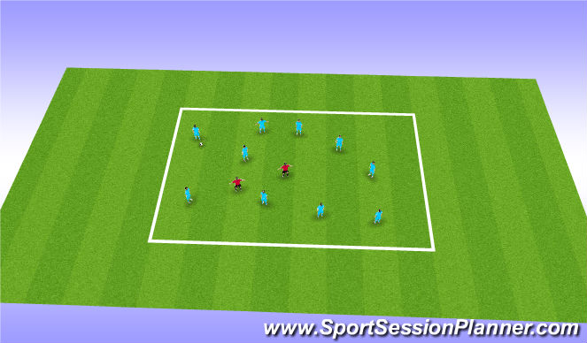 Football/Soccer Session Plan Drill (Colour): Screen 3