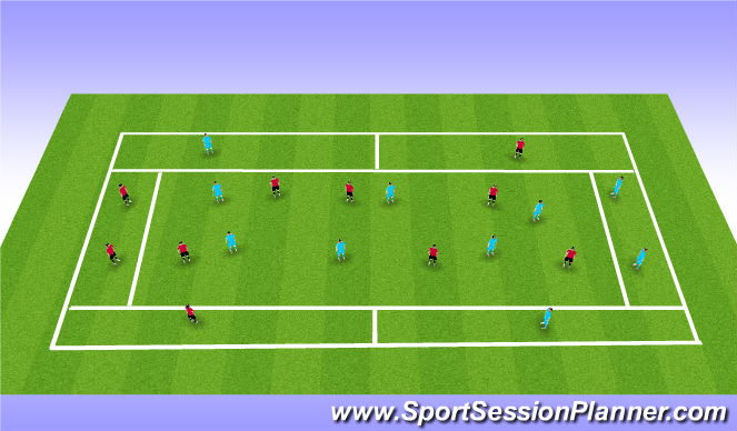 Football/Soccer Session Plan Drill (Colour): Screen 4