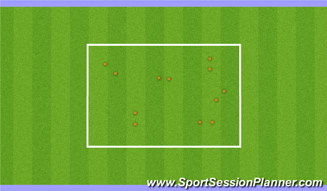 Football/Soccer Session Plan Drill (Colour): Golden Gate Passing