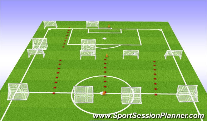 Football/Soccer Session Plan Drill (Colour): Small Sided Games