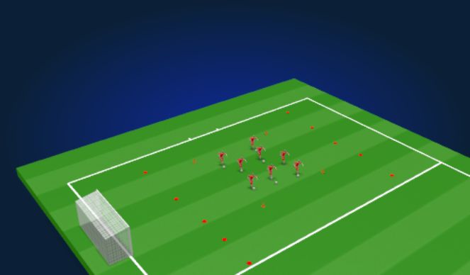 Football/Soccer Session Plan Drill (Colour): Ball  Mastery & 1 V 1s 