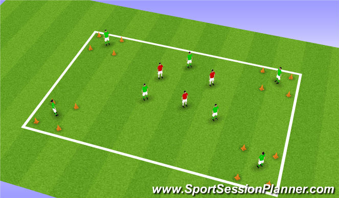 Football/Soccer Session Plan Drill (Colour): Screen 1