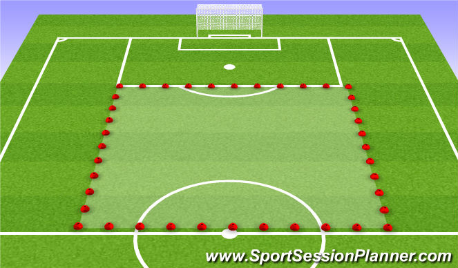 Football/Soccer Session Plan Drill (Colour): Marbles