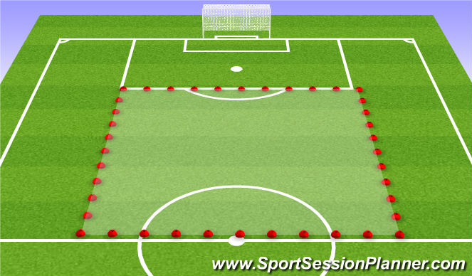 Football/Soccer Session Plan Drill (Colour): Day at the Zoo