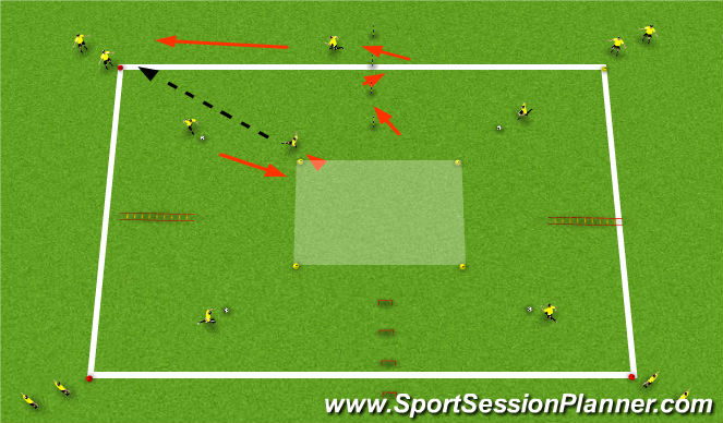 Football/Soccer Session Plan Drill (Colour): Screen 6