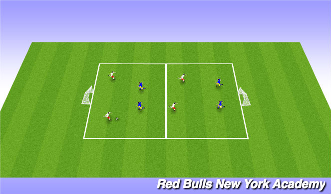 Football/Soccer Session Plan Drill (Colour): Conditioned Game