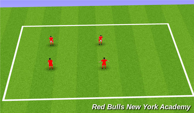 Football/Soccer Session Plan Drill (Colour): Warm-up