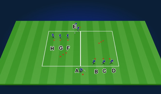 Football/Soccer Session Plan Drill (Colour): Animation 1