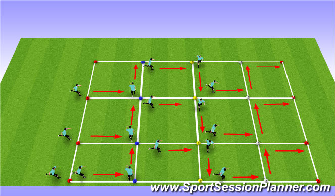 Football/Soccer Session Plan Drill (Colour): ABCs