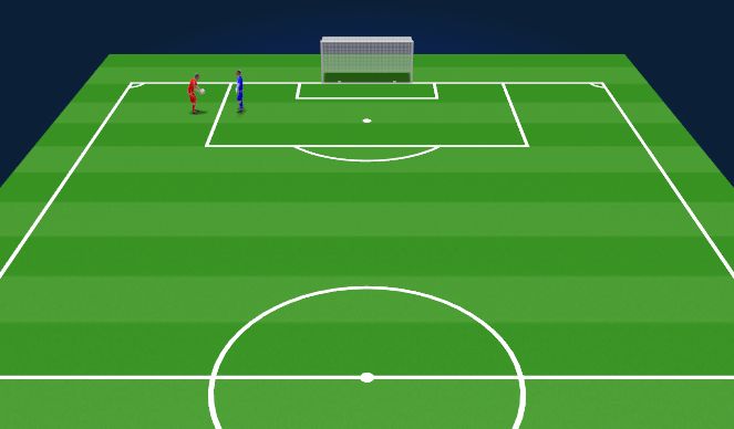 Football/Soccer Session Plan Drill (Colour): Reaction warm up