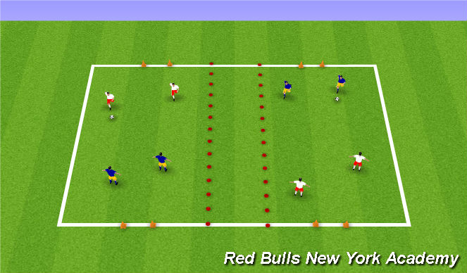Football/Soccer Session Plan Drill (Colour): Warm Up