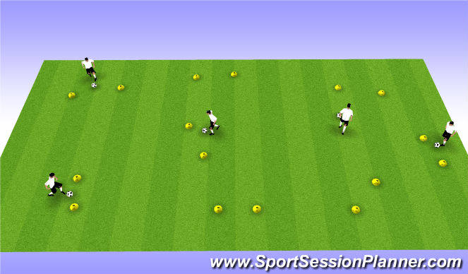 Football/Soccer Session Plan Drill (Colour): Technical