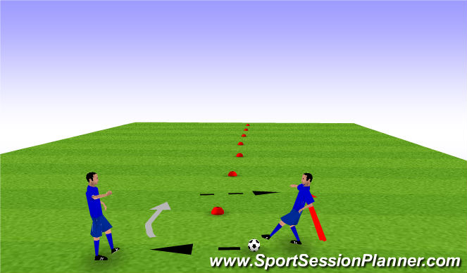 Football/Soccer Session Plan Drill (Colour): CL Warm Up