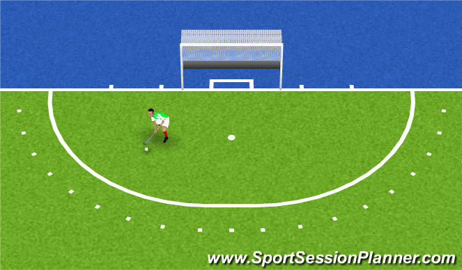 Hockey Session Plan Drill (Colour): 3D Skill Clinic