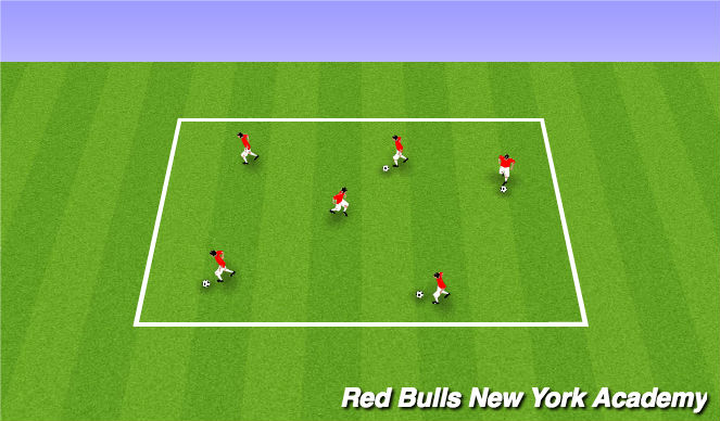 Football/Soccer Session Plan Drill (Colour): Warm Up