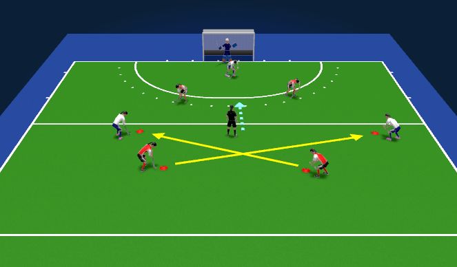 Hockey Session Plan Drill (Colour): Screen 1
