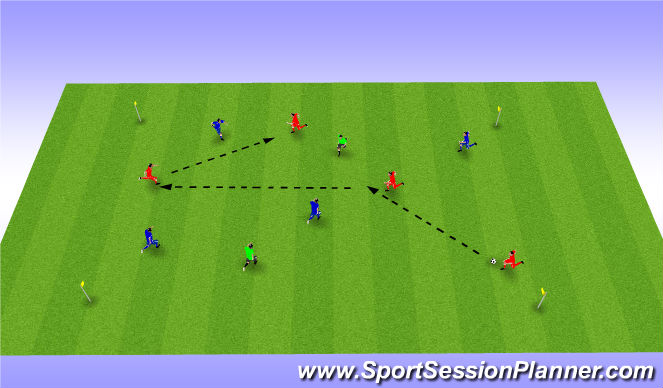 Football/Soccer Session Plan Drill (Colour): Possession w N