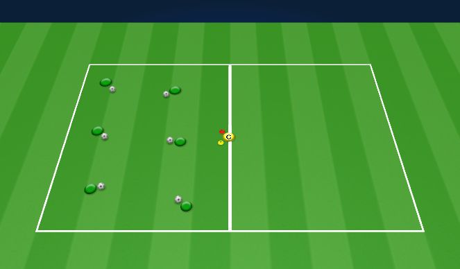 Football/Soccer Session Plan Drill (Colour): Ball Mastery