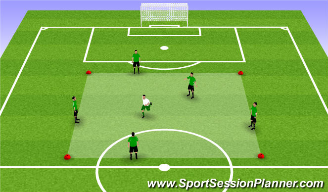 Football/Soccer Session Plan Drill (Colour): Warm Up